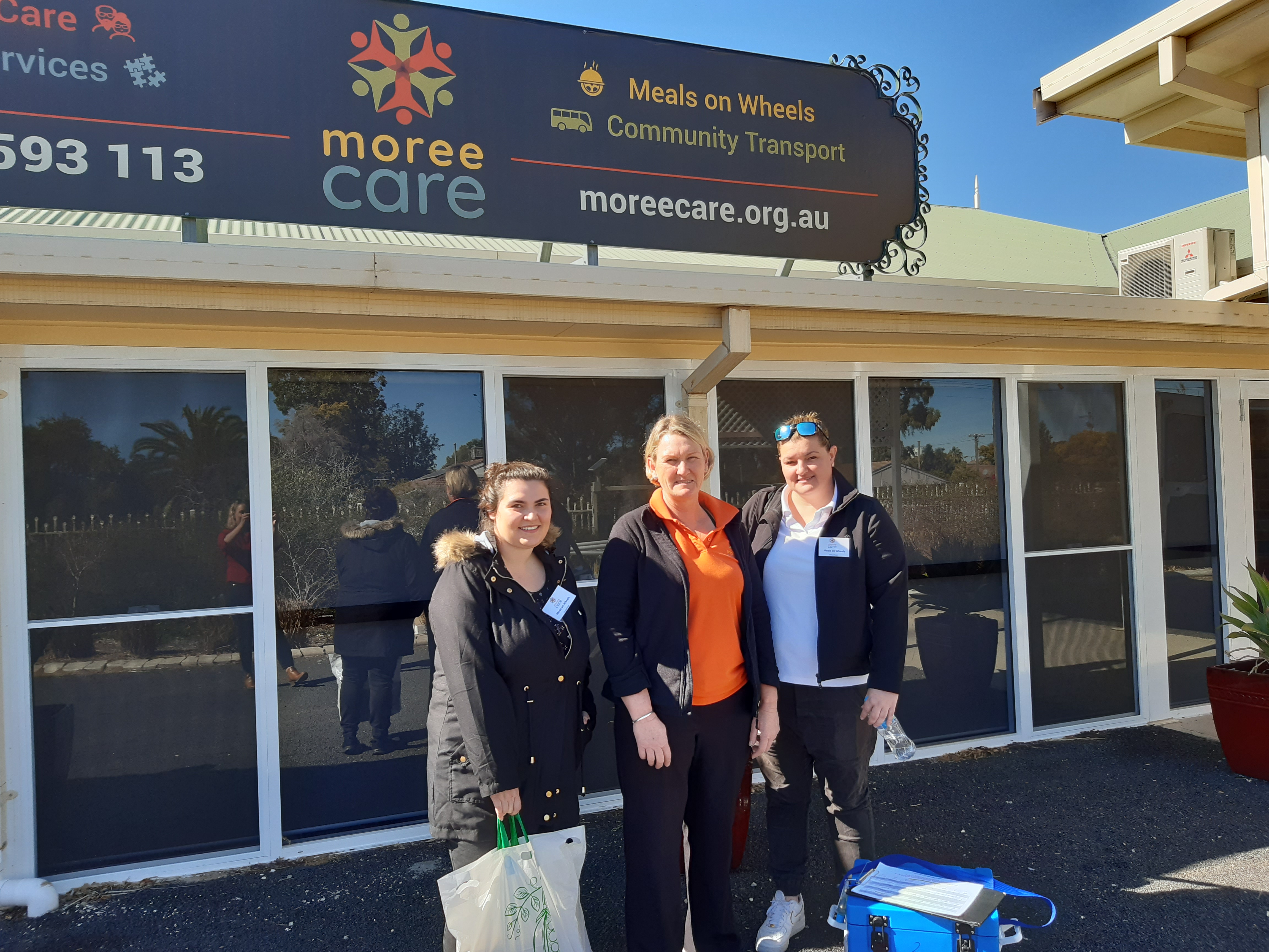 Photograph: Council staff volunteering for Meals on Wheels.