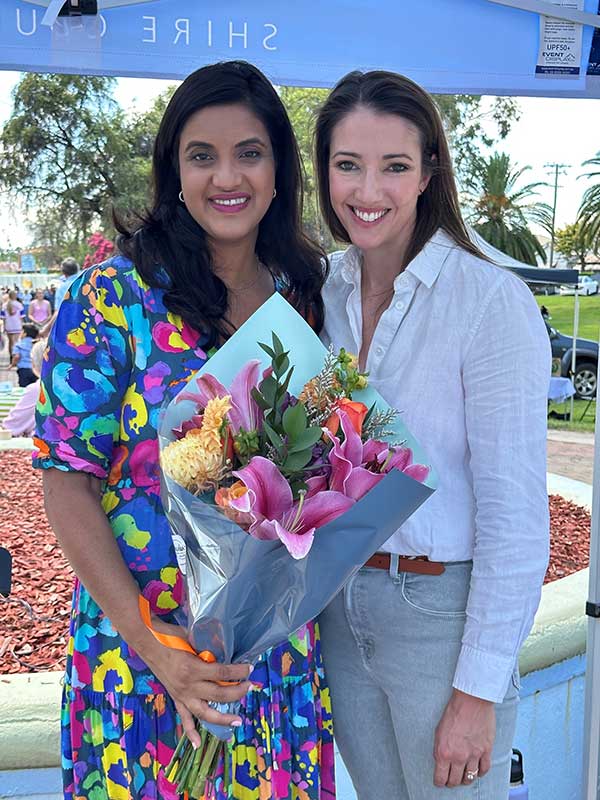 Acting Mayor Susannah Pearse with Sophia Mulligan