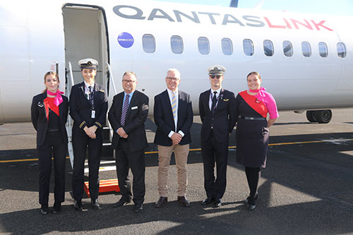 Inaugural Flight of the Q400