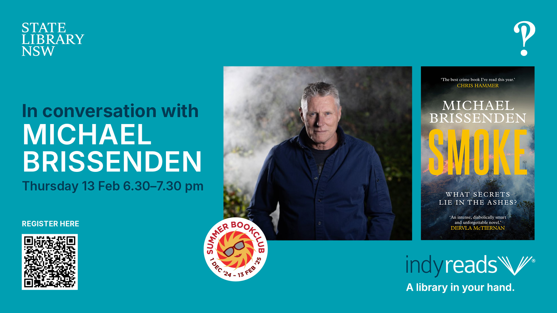 Register for author talk with Michael Brissenden