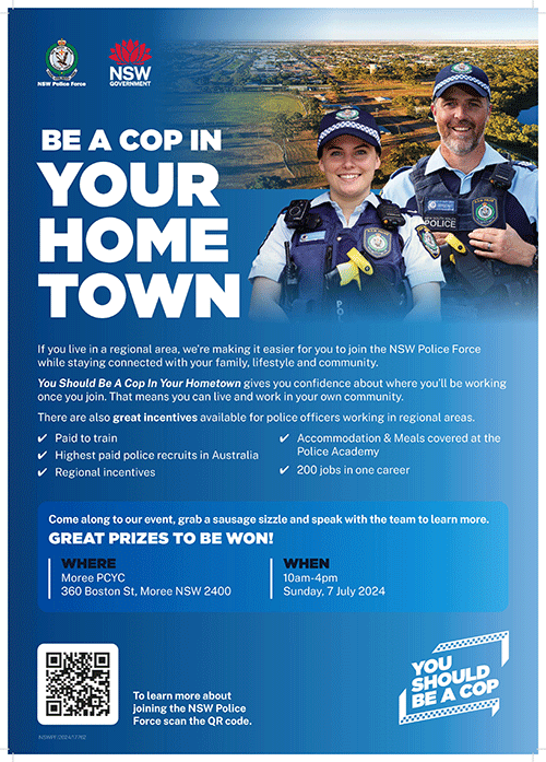 MOREE 17762 Posters You Should be a Cop in Your Hometown A3 PRINT