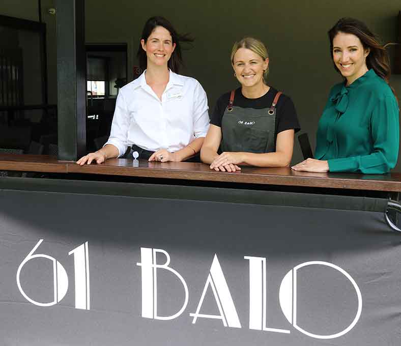 Senior Grants Economic Development Officer Carly Cosh Sarah Grant Owner 61 Balo Street Mayor Susannah Pearse 