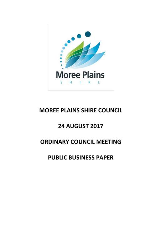 Public Business Paper Ordinary Council Meeting 24 August 2017