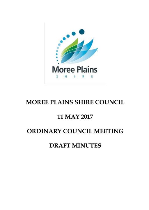 Draft Minutes 11 May 2017 Ordinary Council Meeting