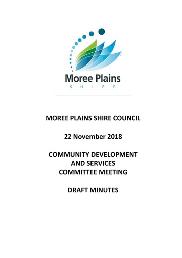 22 November Draft Minutes Community Development and Services Committee PDF