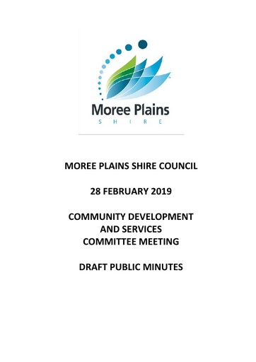 DRAFT Minutes Community Development and Services Committee 28 February 2019