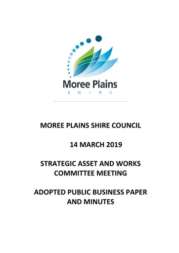 Adopted Public Business Paper  & Minutes Strategic Asset and Works Committee 14 March 2019