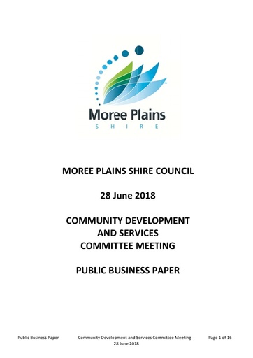 Public Business Paper  Community Development and Services Committee   28