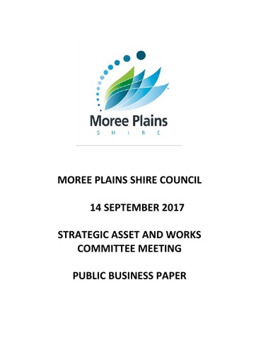 Public Business Paper Strategic Asset and Works Committee Meeting 14 September 2017