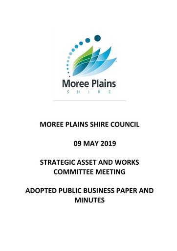 Adopted Public Business Paper and Minutes  Strategic Asset and Works Committee Meeting 09 May 2019