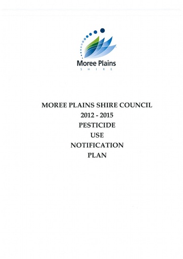 Pesticide Use Notification Plan