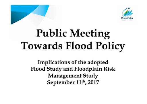 Public Meeting Flood Policy