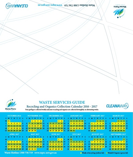 Waste Services Calendar