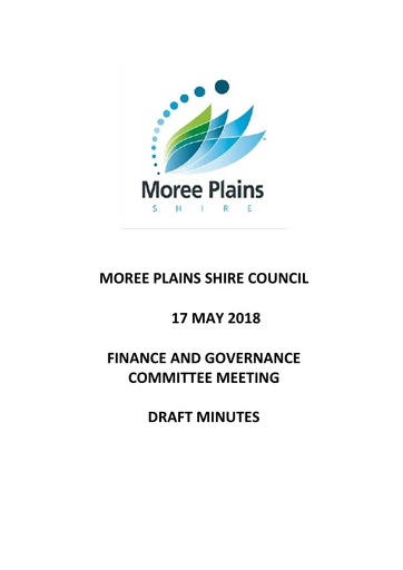 Draft Minutes 17 May 2018 Finance and Governance Committee Meeting