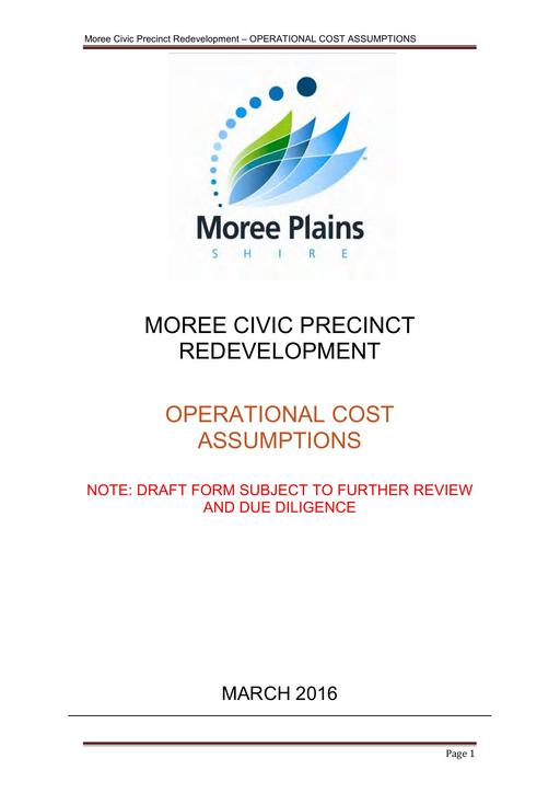 Report 2   Attachment 5 Background Information Submitted to NSRF Round 3 Moree Civic Precinct Redevelopment March 2016 (Electronic Only)