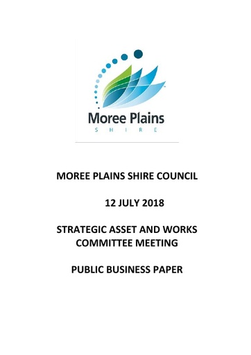 Public Business Paper Strategic Asset and Works Committee Meeting 12 July 2018