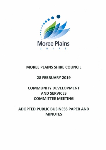 Adopted Business Papers and Minutes Community Development and Services Committee 28 February 2019